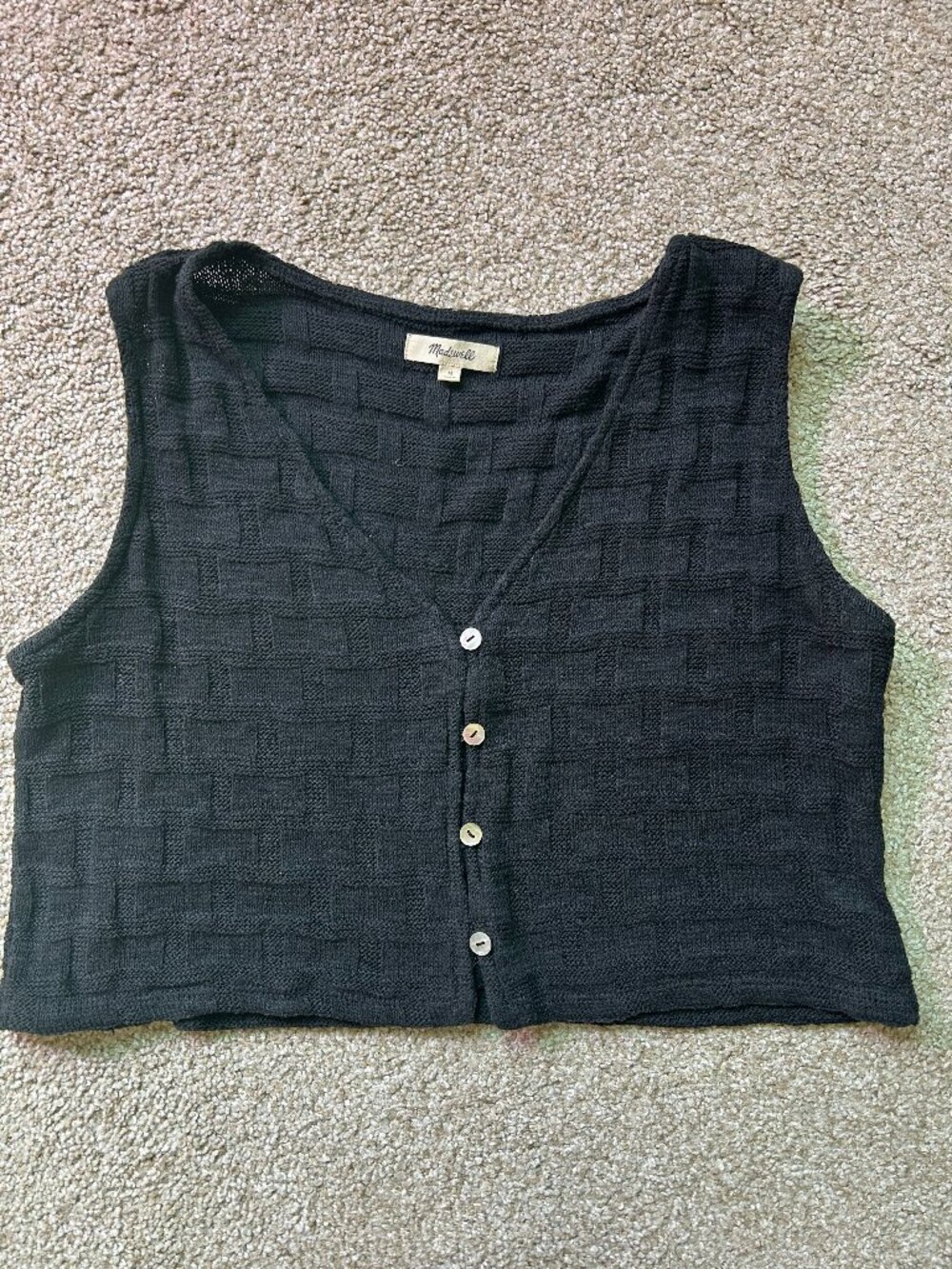 Madewell Knit Tank Top | Size M | Black